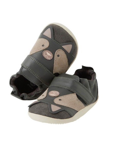 Zapatos respetuosos primeros pasos Bobux Scrunch Gris