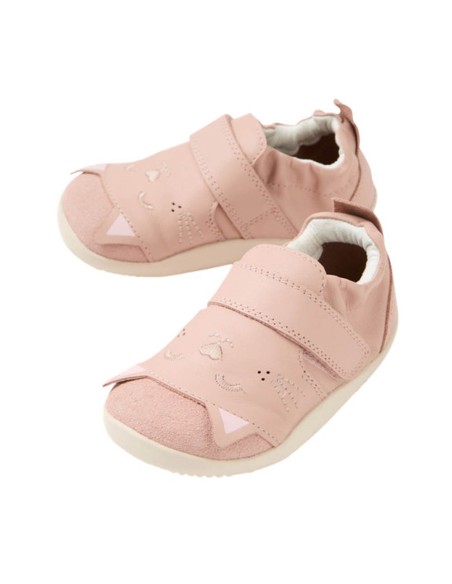 Zapatos respetuosos primeros pasos Bobux Purr Rosa