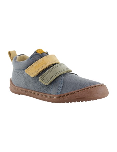 Botines barefoot Flexi Nens Azul-Verde-Mostaza