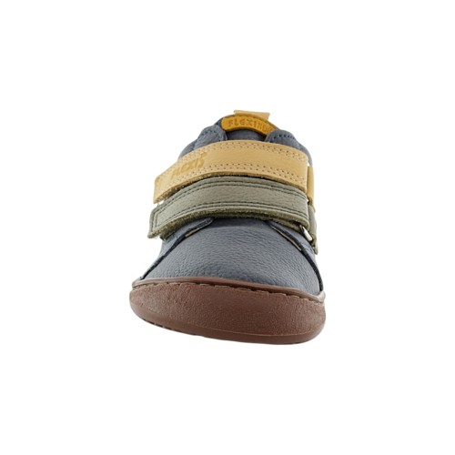 Botines barefoot Flexi Nens Azul-Verde-Mostaza 2