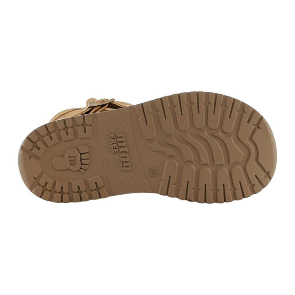 Botines barefoot Mustang Free Hebillas Camel