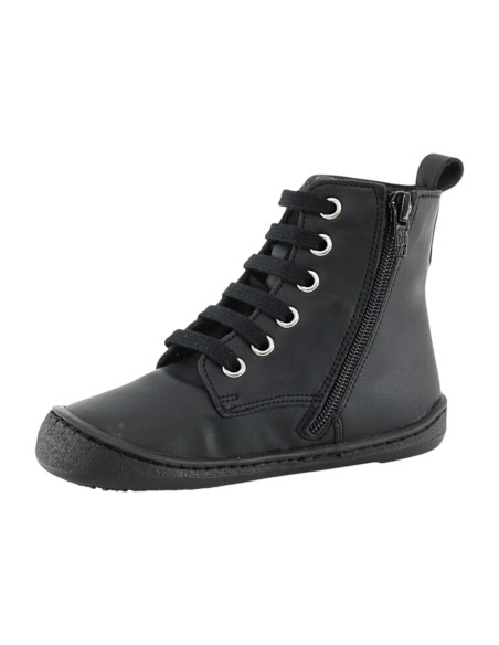 Botas militares barefoot Flexi Nens 9085-R Negro