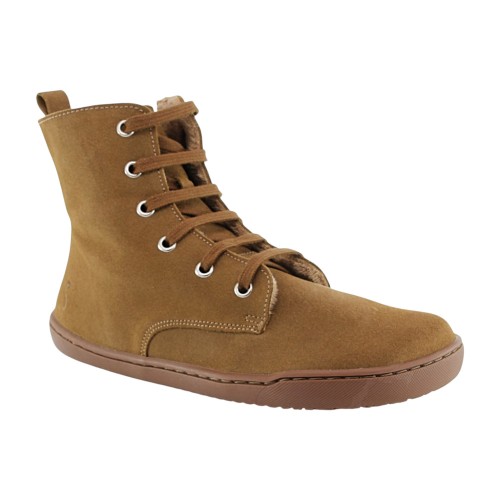 Botas militares barefoot Flexi Nens Forro pelo 9085-X Serraje Sahara
