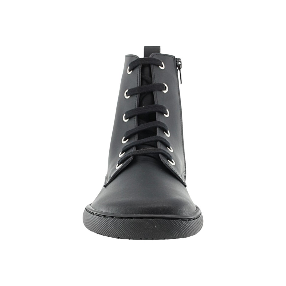 Botas militares barefoot Flexi Nens 9085-X Negro Piel