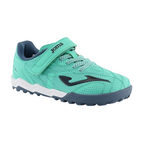 Zapatillas barefoot futbol hierba multitaco Joma Evolution Turquesa