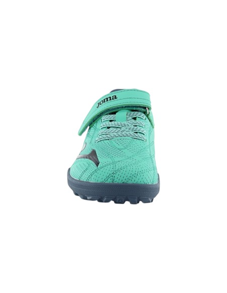 Zapatillas barefoot futbol hierba multitaco Joma Evolution Turquesa