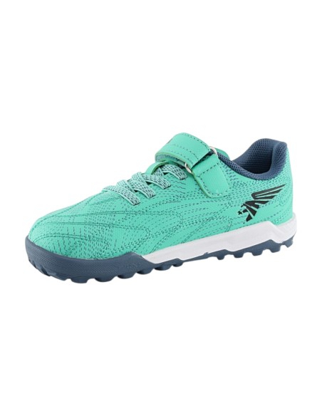 Zapatillas barefoot futbol hierba multitaco Joma Evolution Turquesa