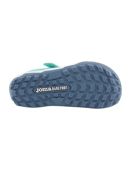 Zapatillas barefoot futbol hierba multitaco Joma Evolution Turquesa