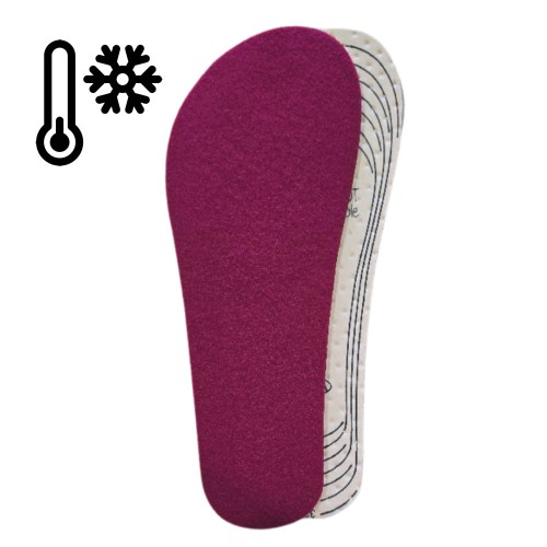 Plantillas infantiles Barefoot recortables invierno polar