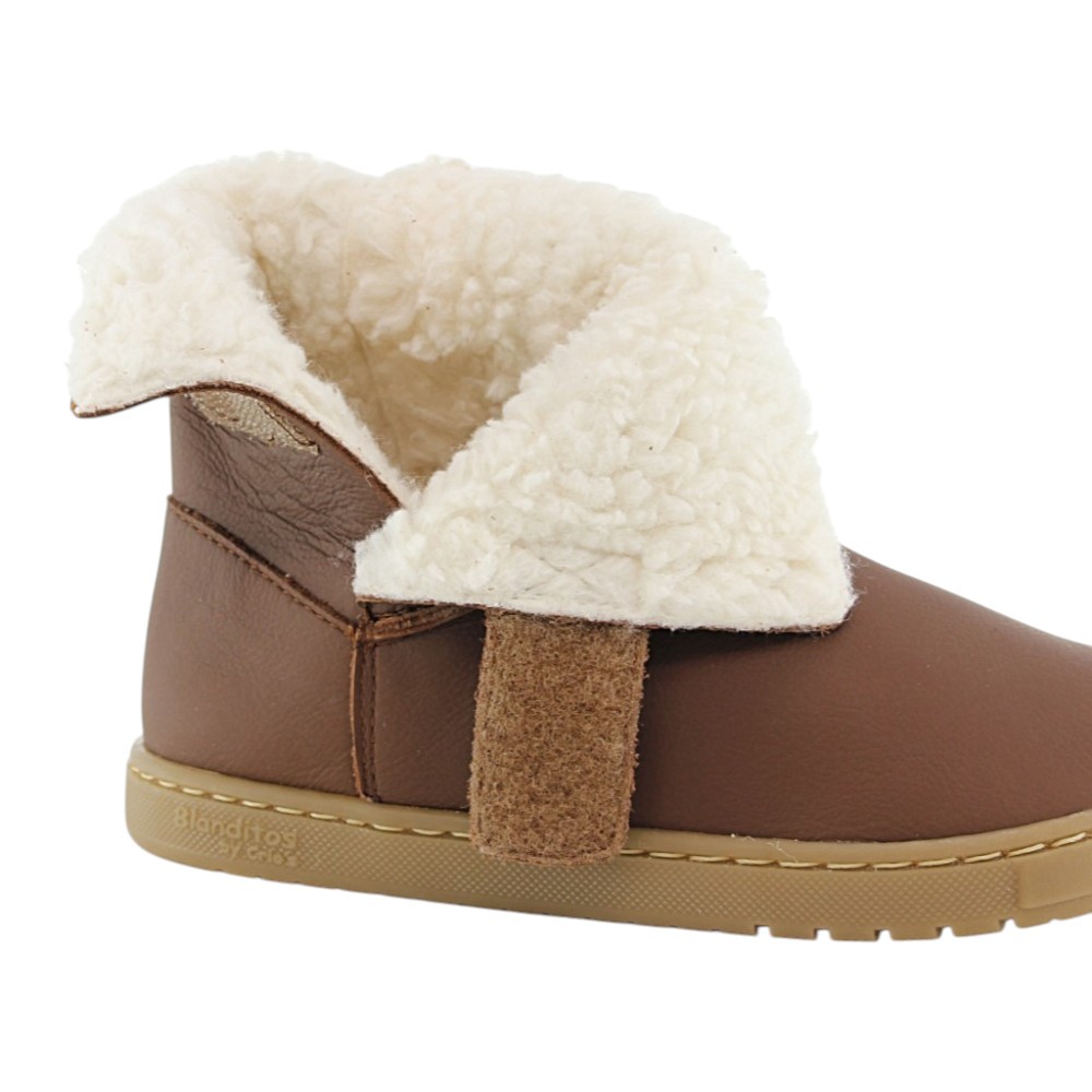 Botines barefoot Blanditos Hielo Cuero