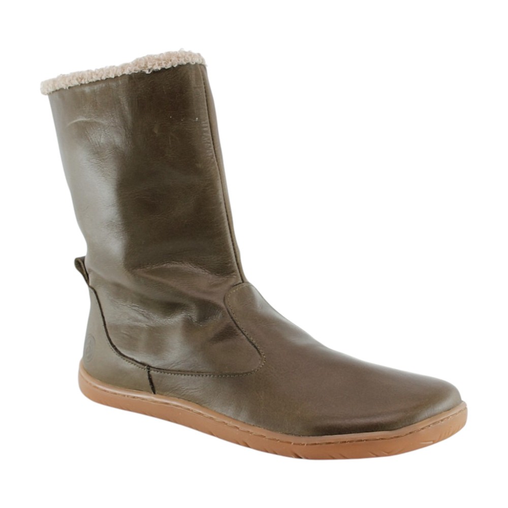 Botas barefoot Cooqueflex Adam verde borreguito