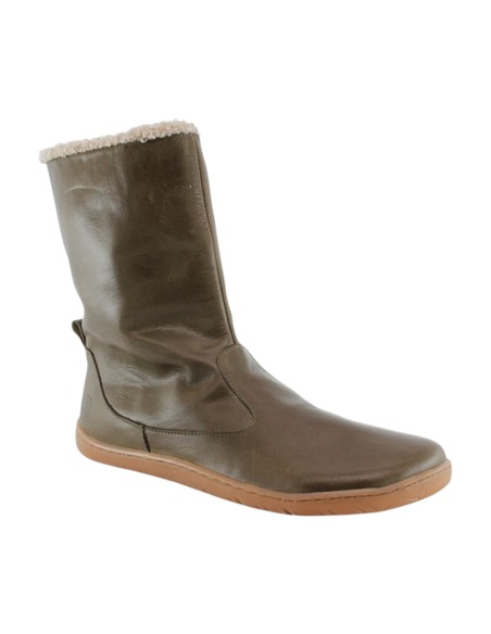 Botas barefoot Cooqueflex Adam verde borreguito