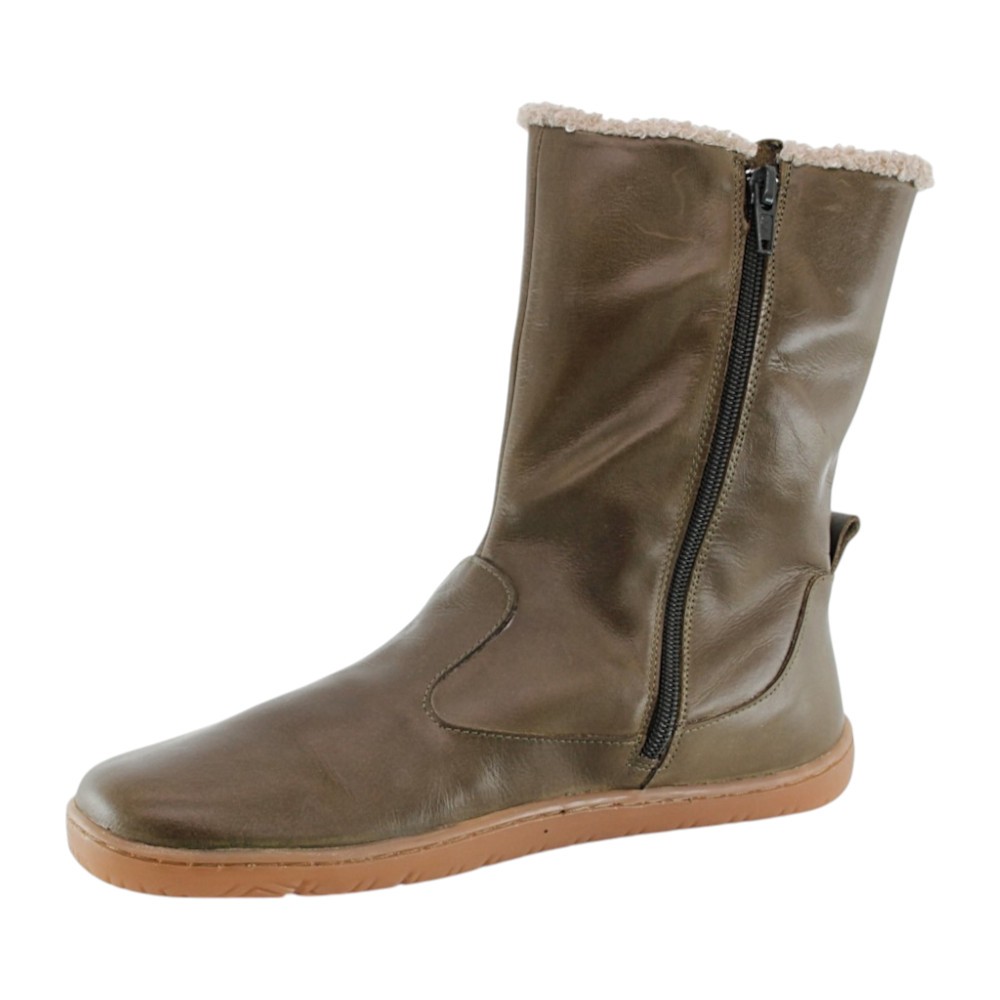 Botas barefoot Cooqueflex Adam verde borreguito