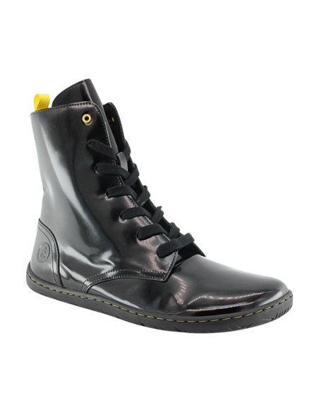 Botines Coqueflex barefoot Charol Negro suela Adam