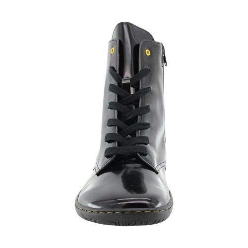 Botines Coqueflex barefoot Charol Negro suela Adam 2