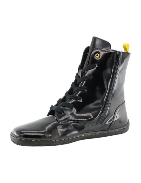 Botines Coqueflex barefoot Charol Negro suela Adam