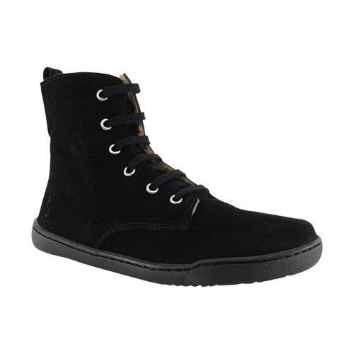 Botas militares barefoot Flexi Nens Forro pelo 9085-X Serraje Negro