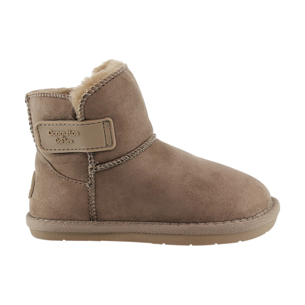Botas australianas barefoot Conguitos Goflex Water repellent Taupe