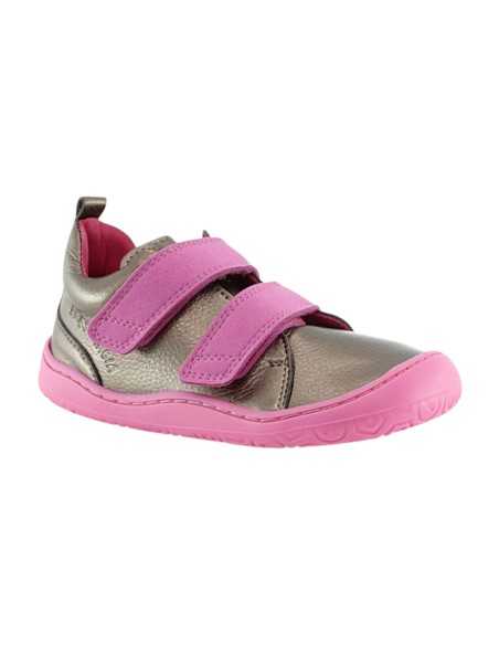 Botines barefoot Poppis Yoyo Metal Pink