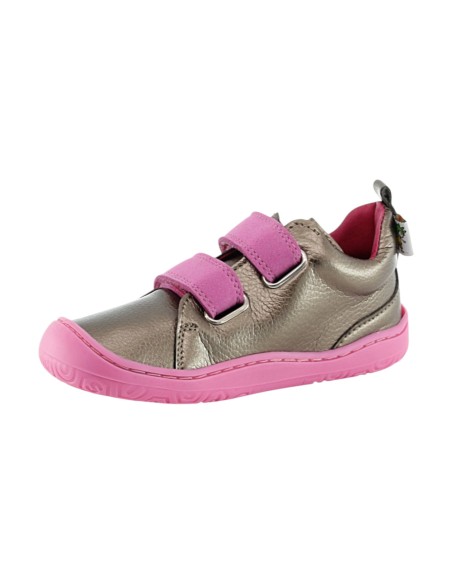 Botines barefoot Poppis Yoyo Metal Pink