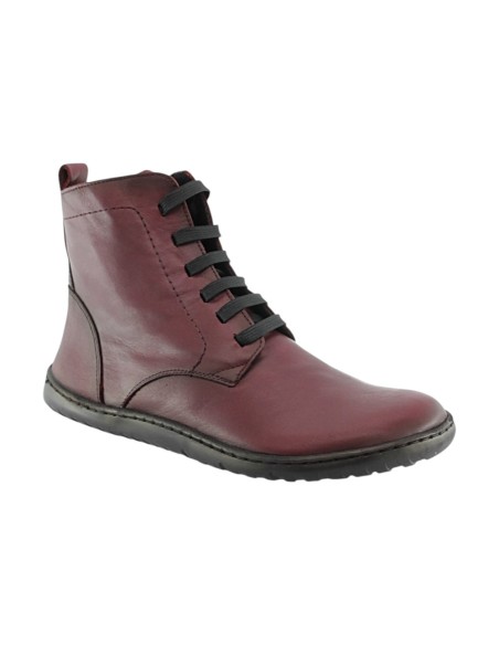 Botines Vivant Barefootc 2750 cordones Burdeos