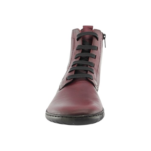 Botines Vivant Barefootc 2750 cordones Burdeos 2