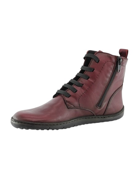 Botines Vivant Barefootc 2750 cordones Burdeos