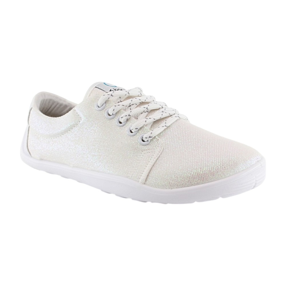 Zapatillas de lona barefoot 4.Bare 4.Urban Blanco Metalizado