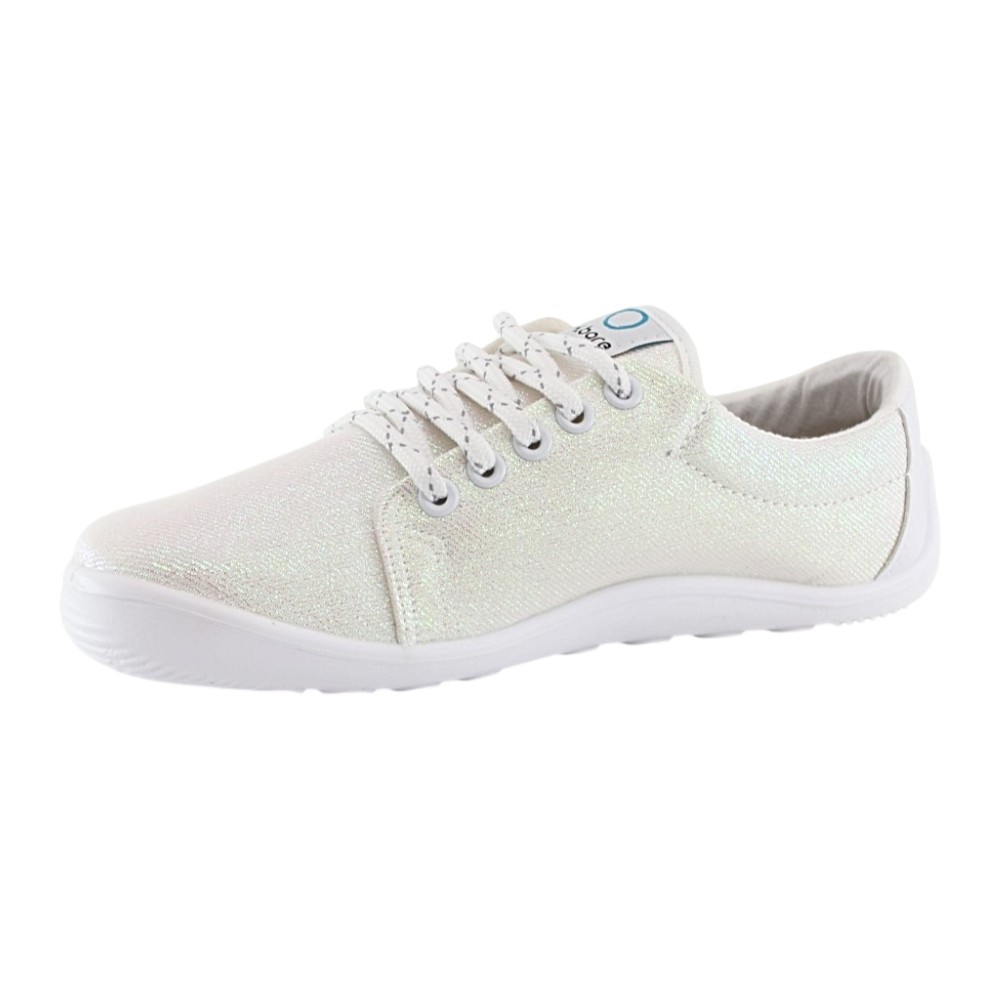 Zapatillas de lona barefoot 4.Bare 4.Urban Blanco Metalizado