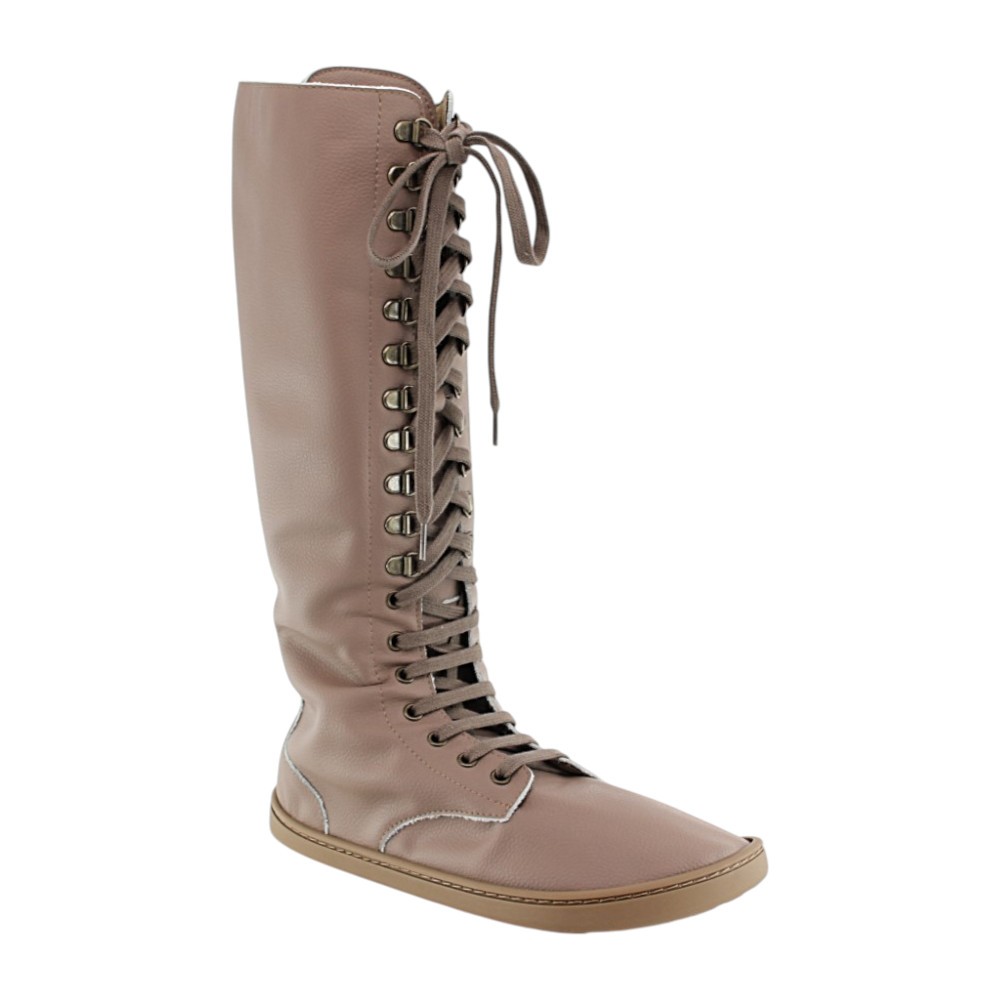 Botas altas barefoot Baby Lobitos Urbana Malva