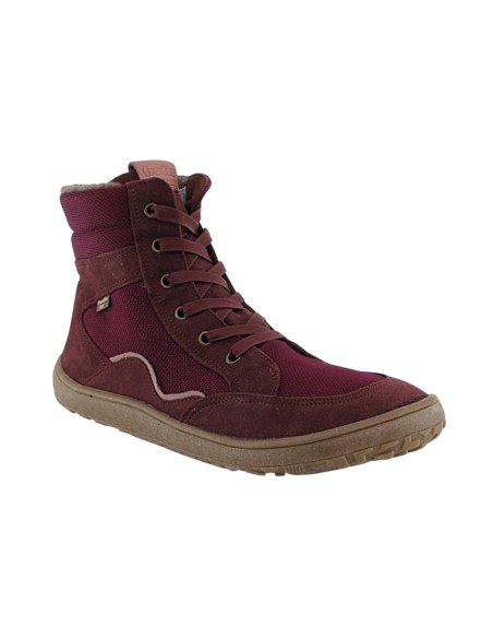 Botines barefoot impermeables Froddo Tex laces Granate