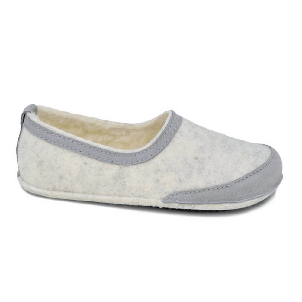 Zapatillas de casa barefoot OmaKing fieltro Blanco