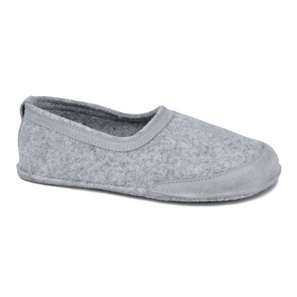 Zapatillas de casa barefoot OmaKing fieltro Gris Claro