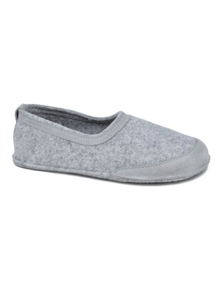 Zapatillas de casa barefoot OmaKing fieltro Gris Claro
