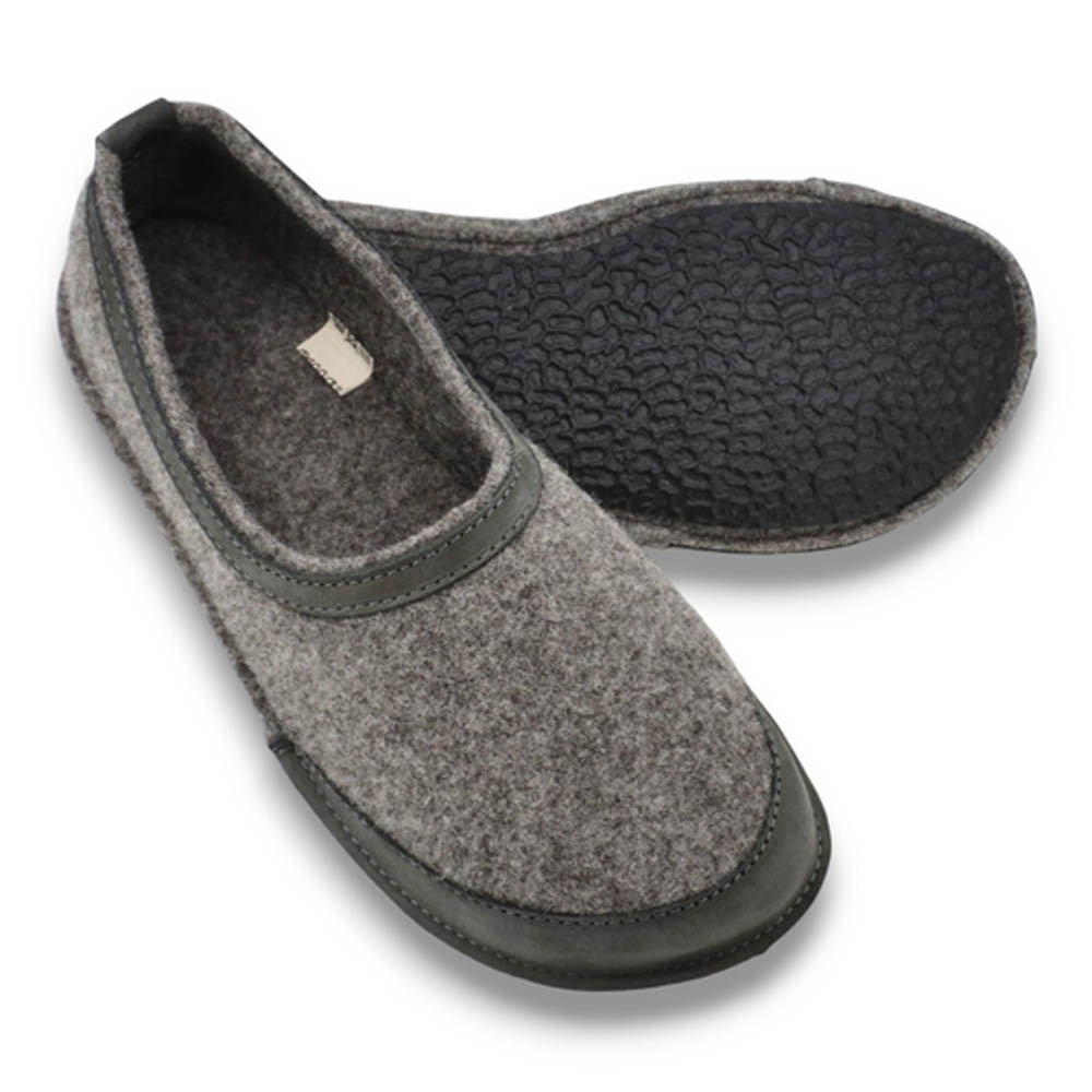 Zapatillas de casa barefoot OmaKing fieltro Gris