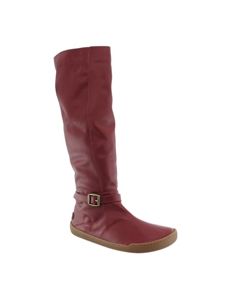 Botas altas barefoot Blandy's Soho Cereza interior borreguito