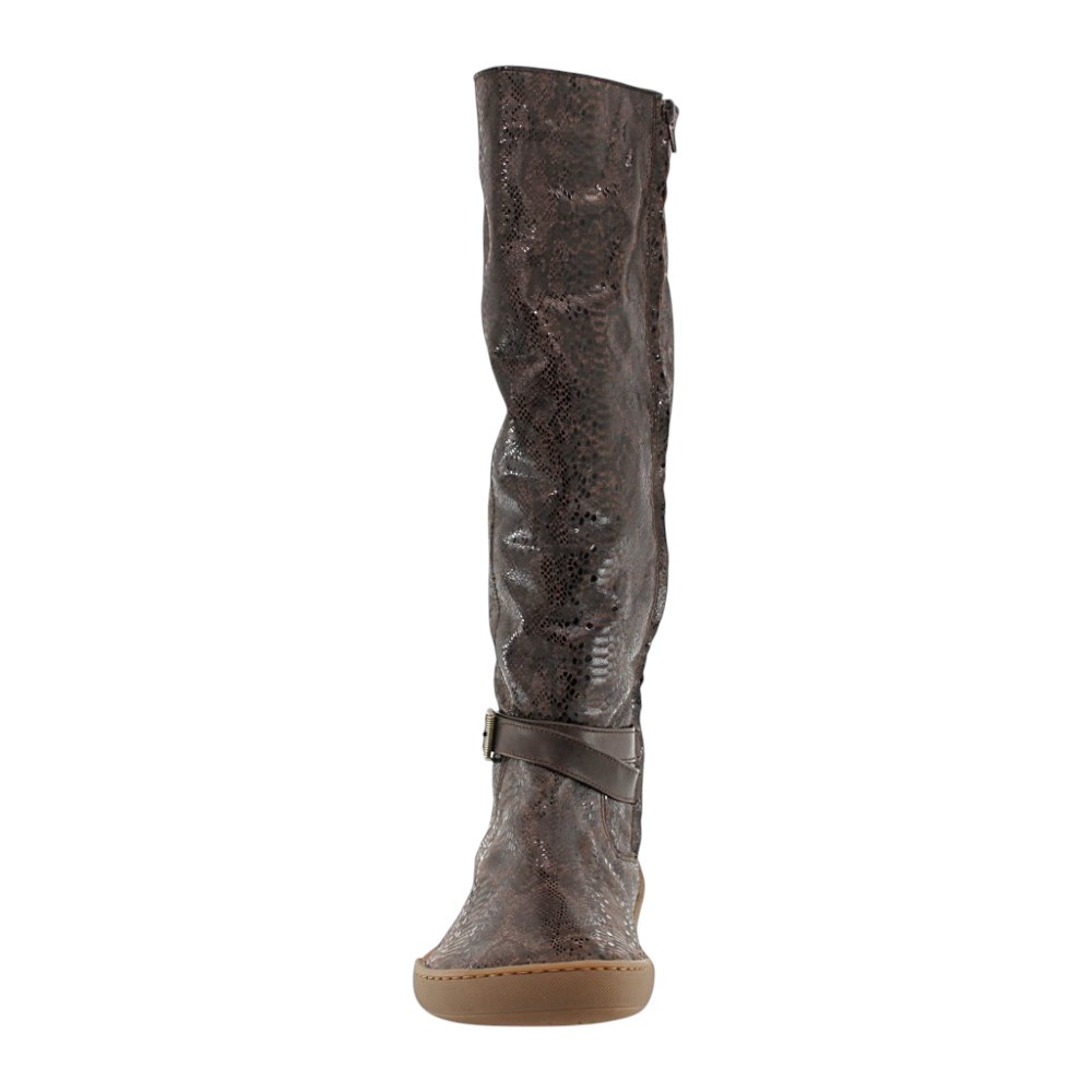 Botas altas barefoot Blandy's Soho Serpiente Marrón