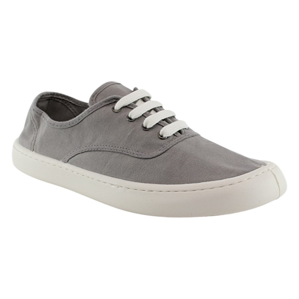 Zapatillas barefoot Victoria Olmo lona Gris