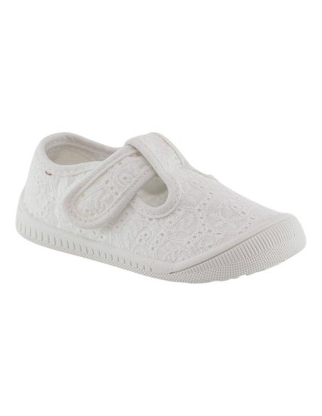 Zapatillas de lona abiertas Chicco Coddy Blanco