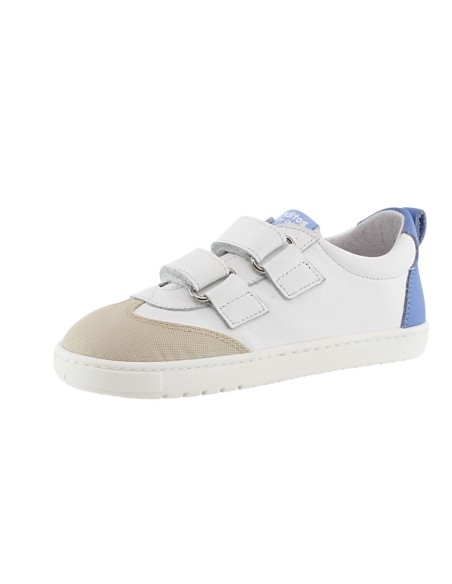 Zapatillas barefoot Blanditos Marea Blanco-Jeans