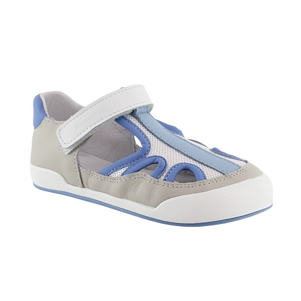 Sandalias cerradas barefoot Blanditos Estela Azul