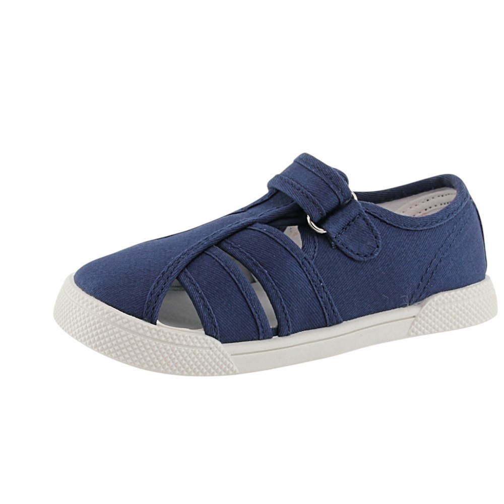 Sandalias de lona respetuosas Blanditos Mango Azul