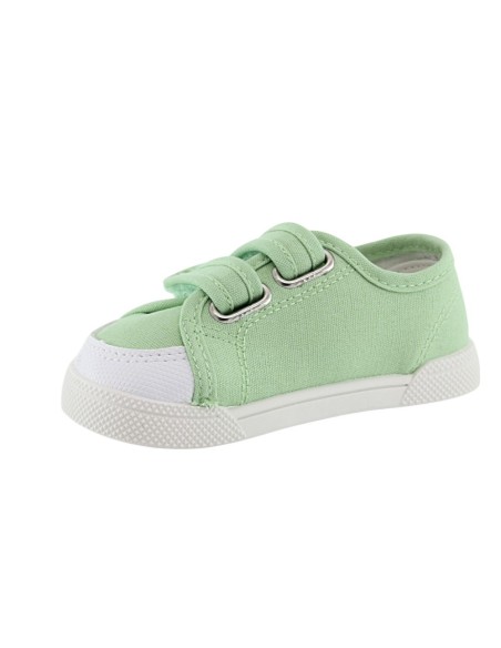 Zapatillas barefoot de lona Blanditos Coco Verde