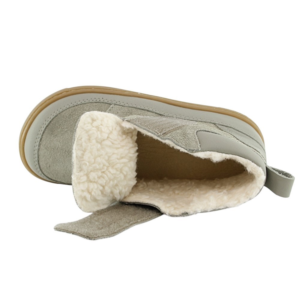 Botines forrados barefoot Blanditos Alaska Verde