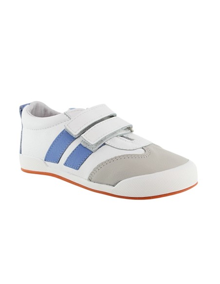 Zapatillas barefoot Blanditos Milan Blanco-Jeans