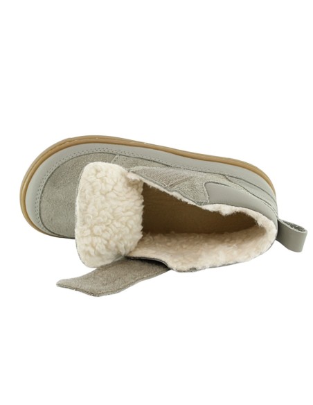 Botines forrados barefoot Blanditos Alaska Verde