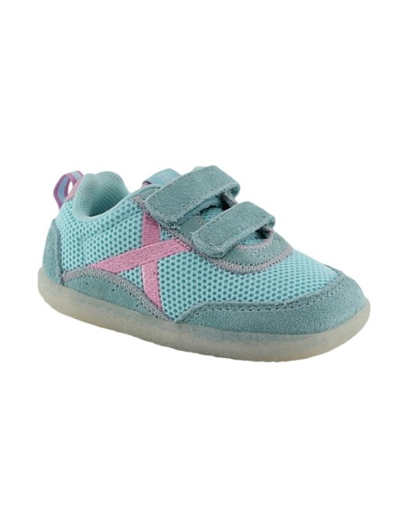 Zapatillas minimalistas Munich Baby Koda Turquesa
