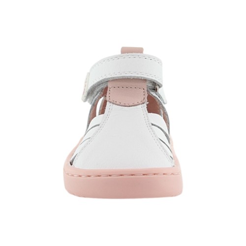 Sandalias respetuosas Blanditos Cuba Blanco-Rosa 2