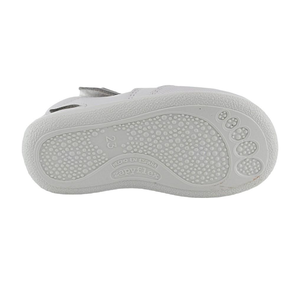 Sandalias respetuosas Zapy 2 Tiras Blanco