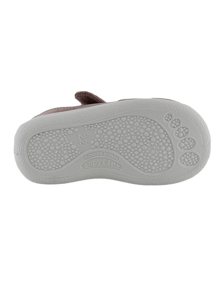 Zapatillas ZapyFlex Velcro y elástico Malva